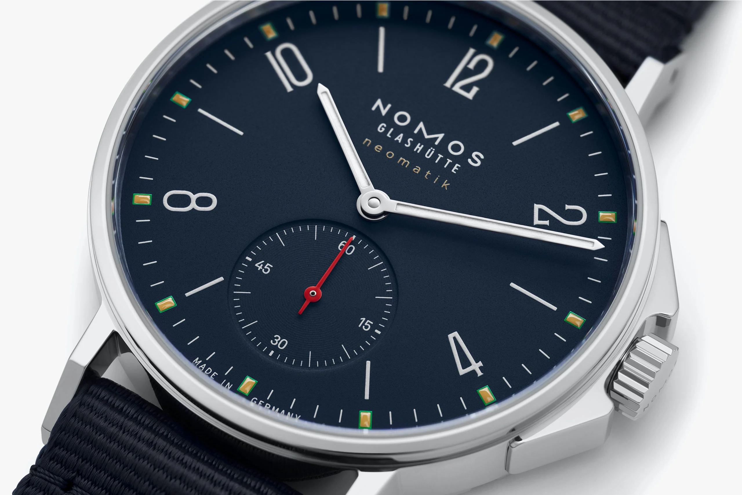 Nomos Glashutte Ahoi Neomatik Atlantic Sapphire Crystal Watch - Image 4