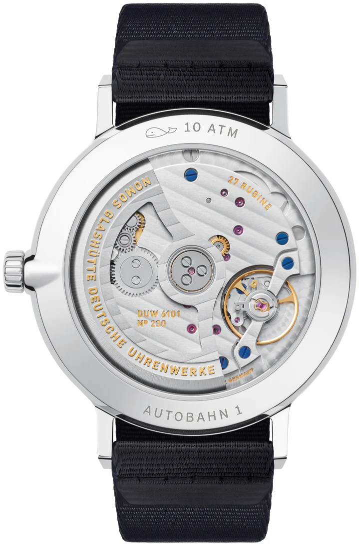 Nomos Glashutte Autobahn Neomatik 41 Date Midnight Blue Sapphire Crystal Watch - Image 2