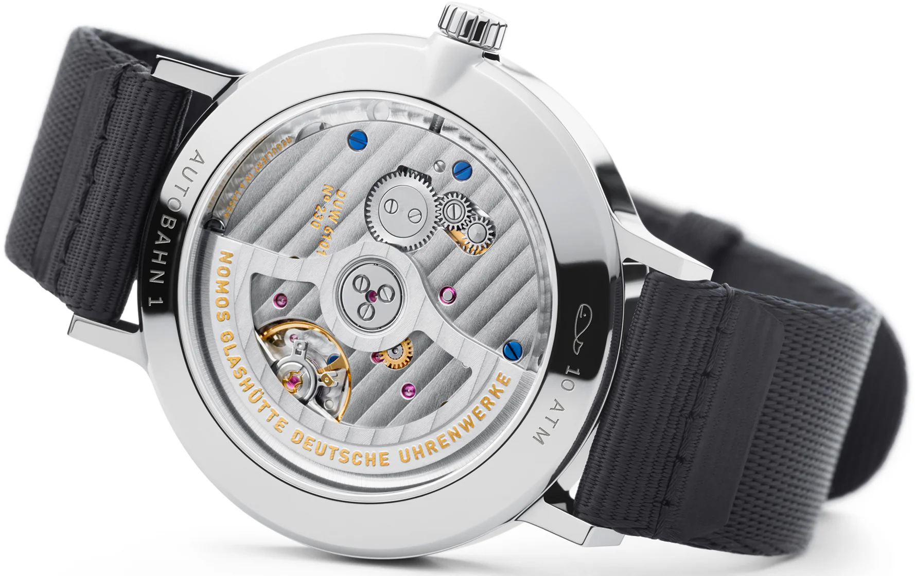 Nomos Glashutte Autobahn Neomatik 41 Date Midnight Blue Sapphire Crystal Watch - Image 4