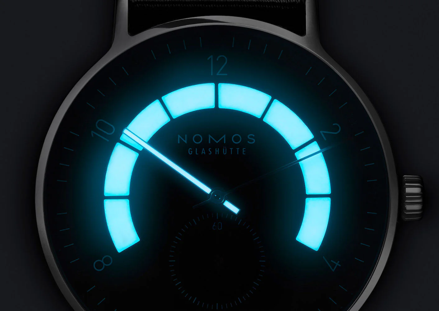 Nomos Glashutte Autobahn Neomatik 41 Date Midnight Blue Sapphire Crystal Watch - Image 7