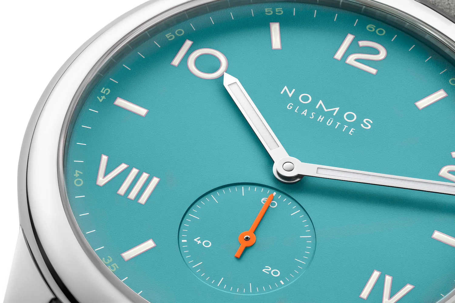 Nomos Glashutte Club Campus 38 Endless Blue Steel Back Watch - Image 3