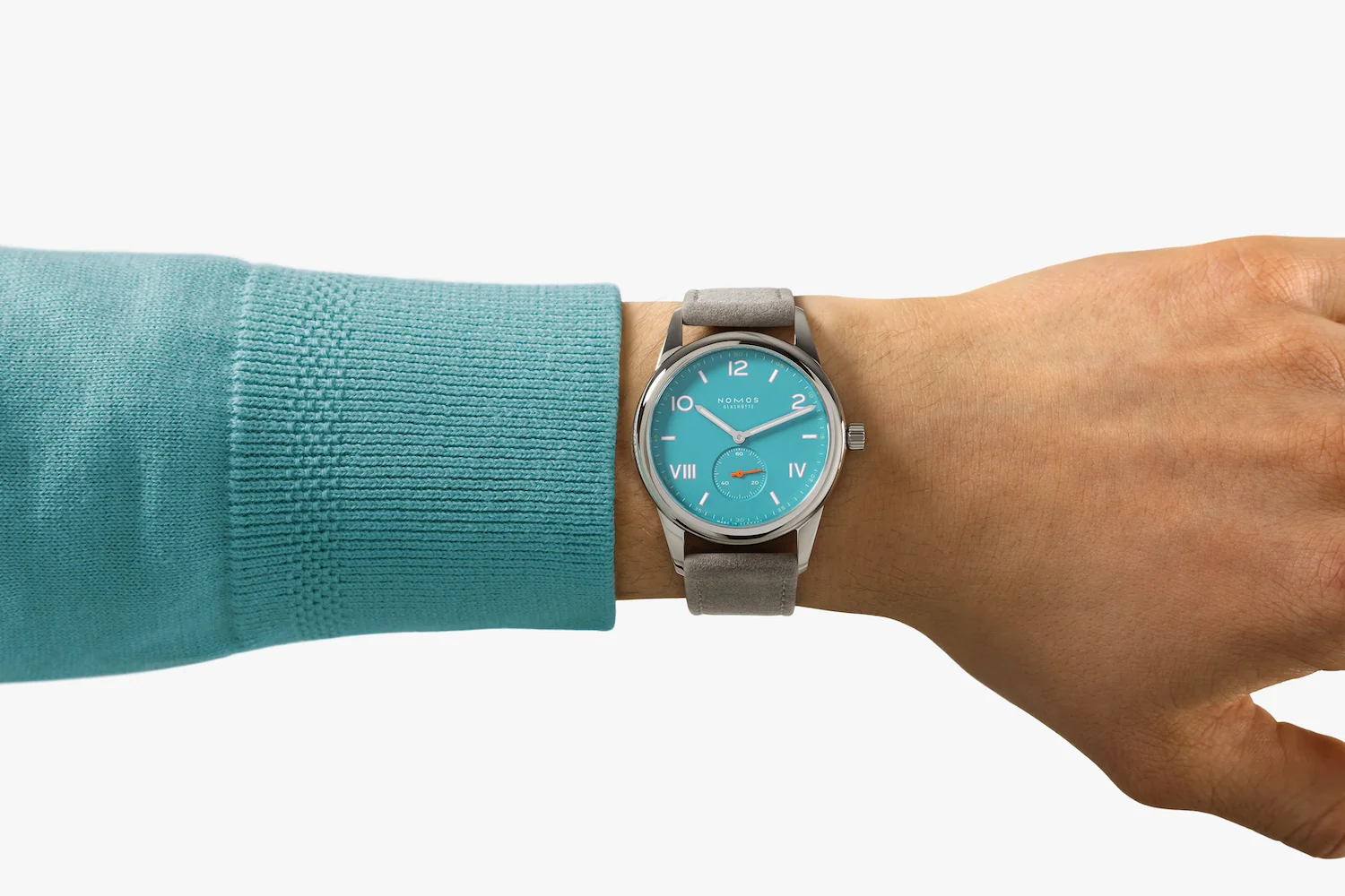 Nomos Glashutte Club Campus 38 Endless Blue Steel Back Watch - Image 7