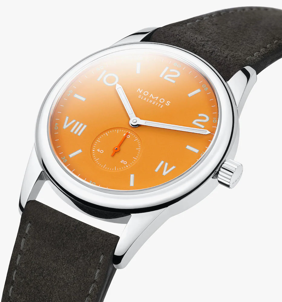 Nomos Glashutte Club Campus 38 Future Orange Steel Back Watch - Image 5