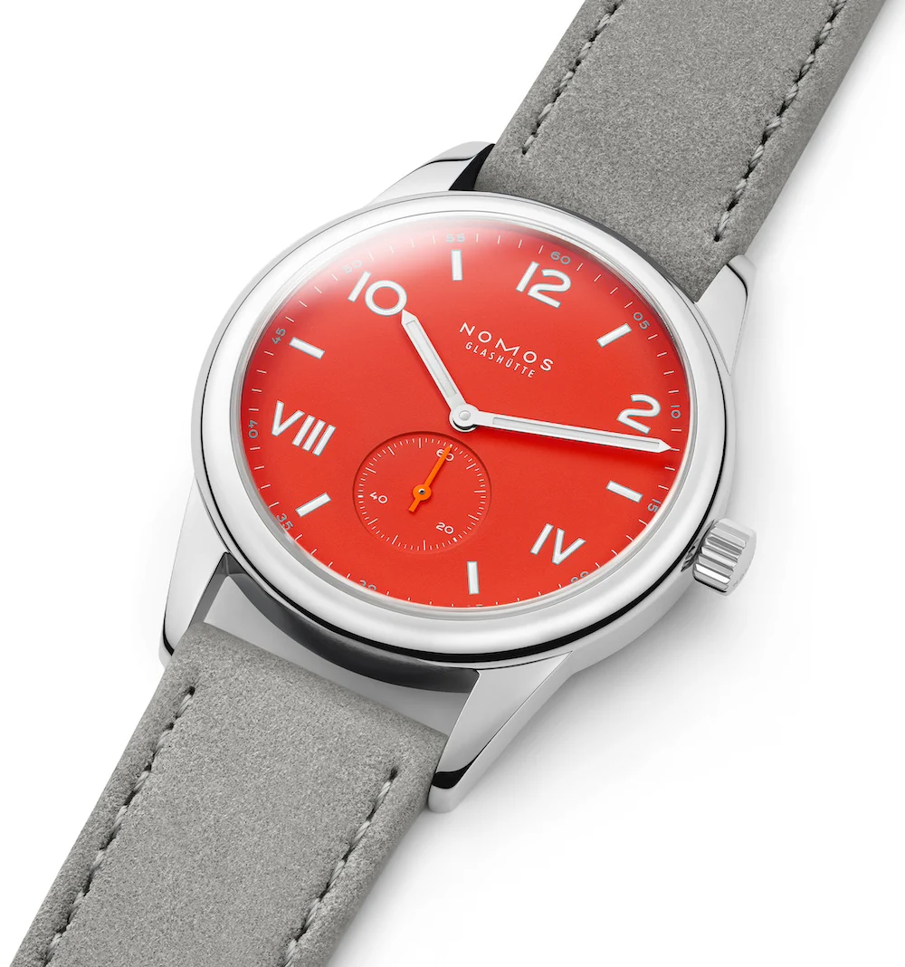 Nomos Glashutte Club Campus 38 Nonstop Red Steel Back Watch - Image 2