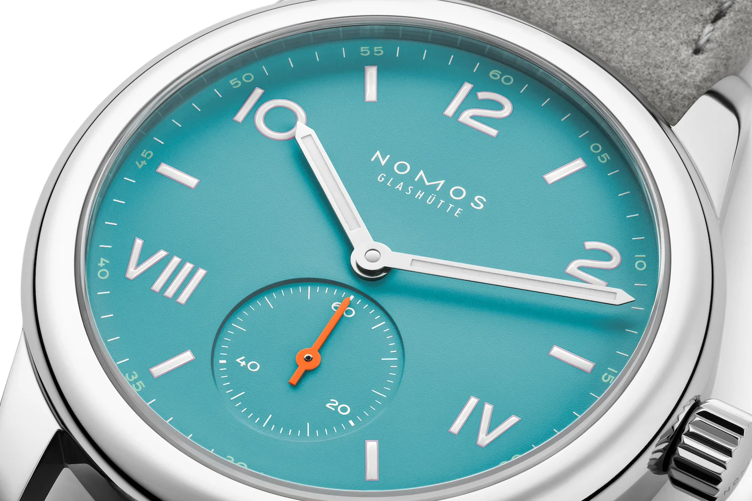 Nomos Glashutte Club Campus Endless Blue Steel Back Watch - Image 3