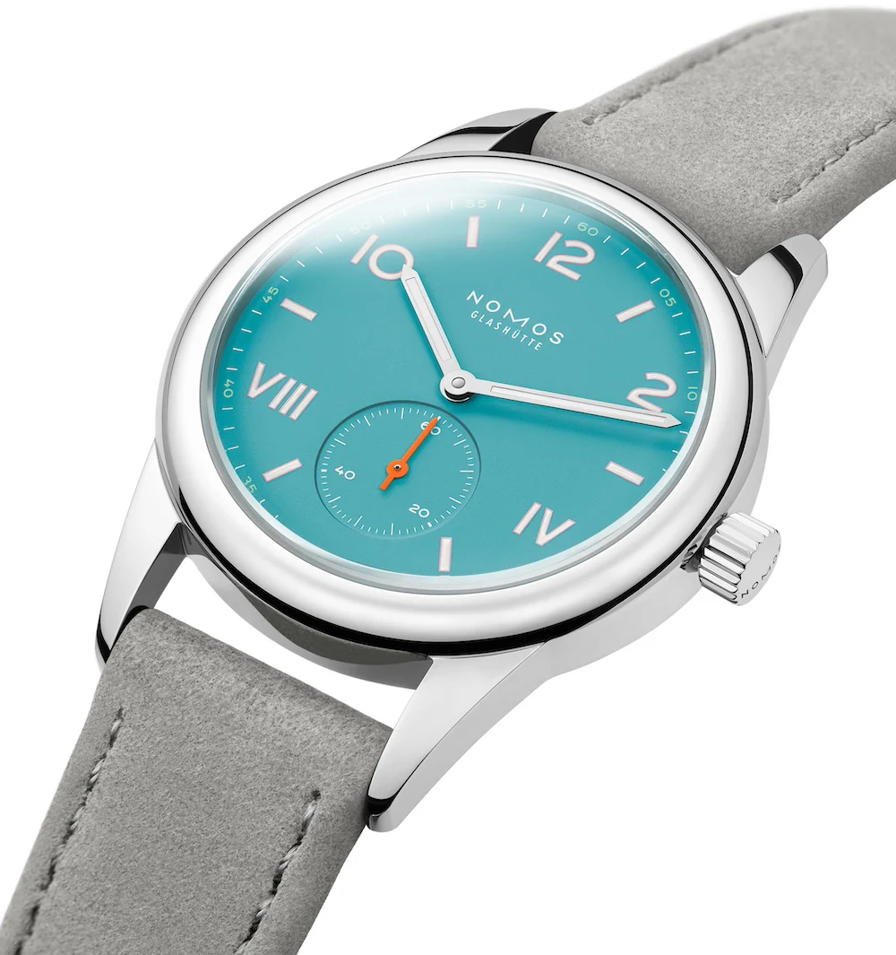 Nomos Glashutte Club Campus Endless Blue Steel Back Watch - Image 4