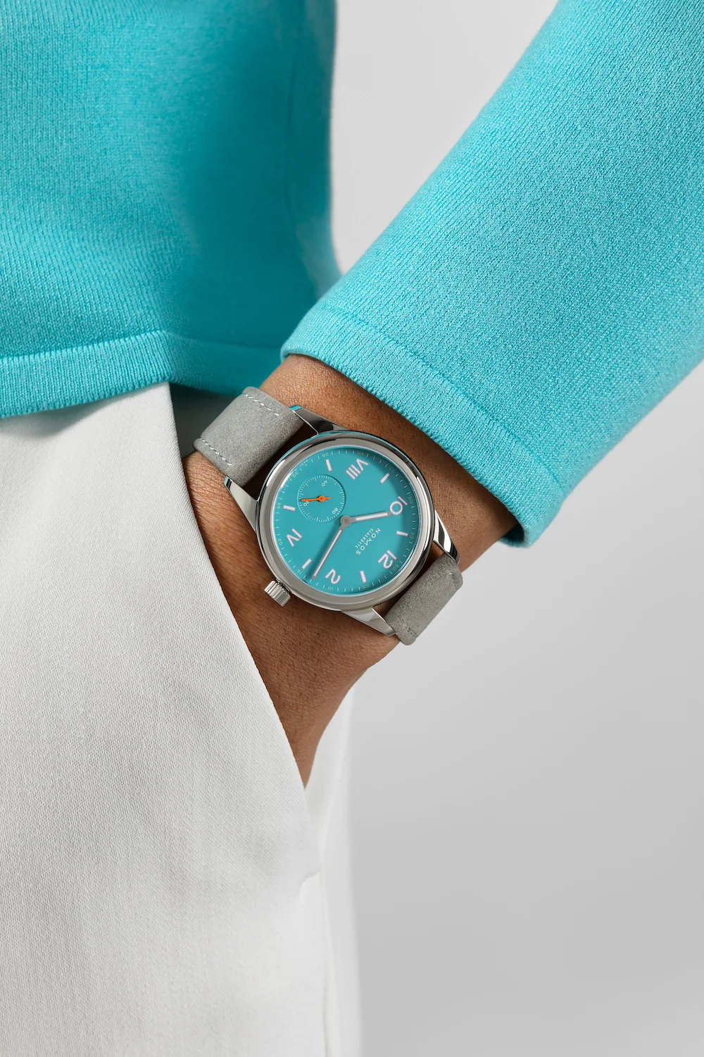 Nomos Glashutte Club Campus Endless Blue Steel Back Watch - Image 8