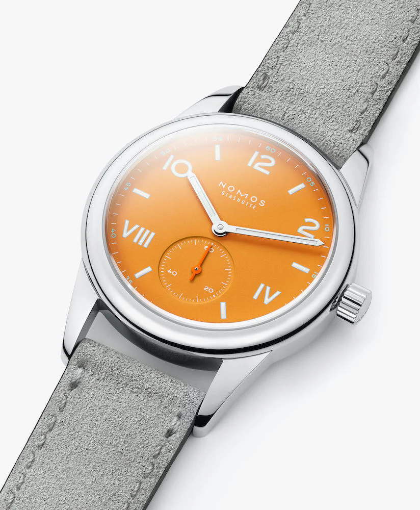Nomos Glashutte Club Campus Future Orange Steel Back Watch - Image 3