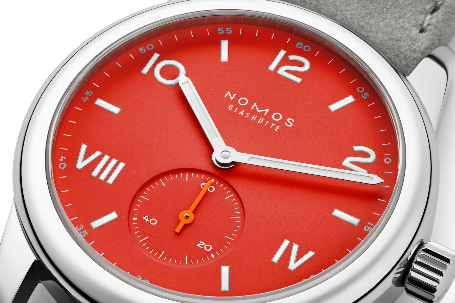 Nomos Glashutte Club Campus Nonstop Red Steel Back Watch - Image 3