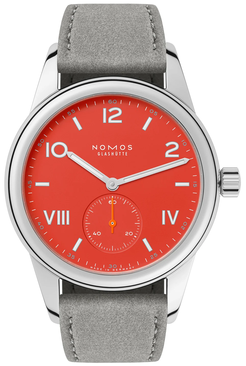 Nomos Glashutte Club Campus Nonstop Red Sapphire Crystal Watch