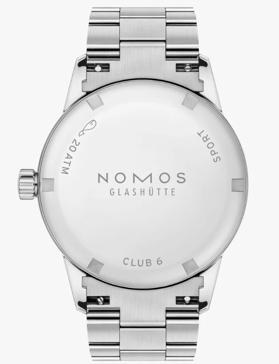 Nomos Glashutte Club Sport Neomatik 34 Purple Steel Back Watch - Image 2
