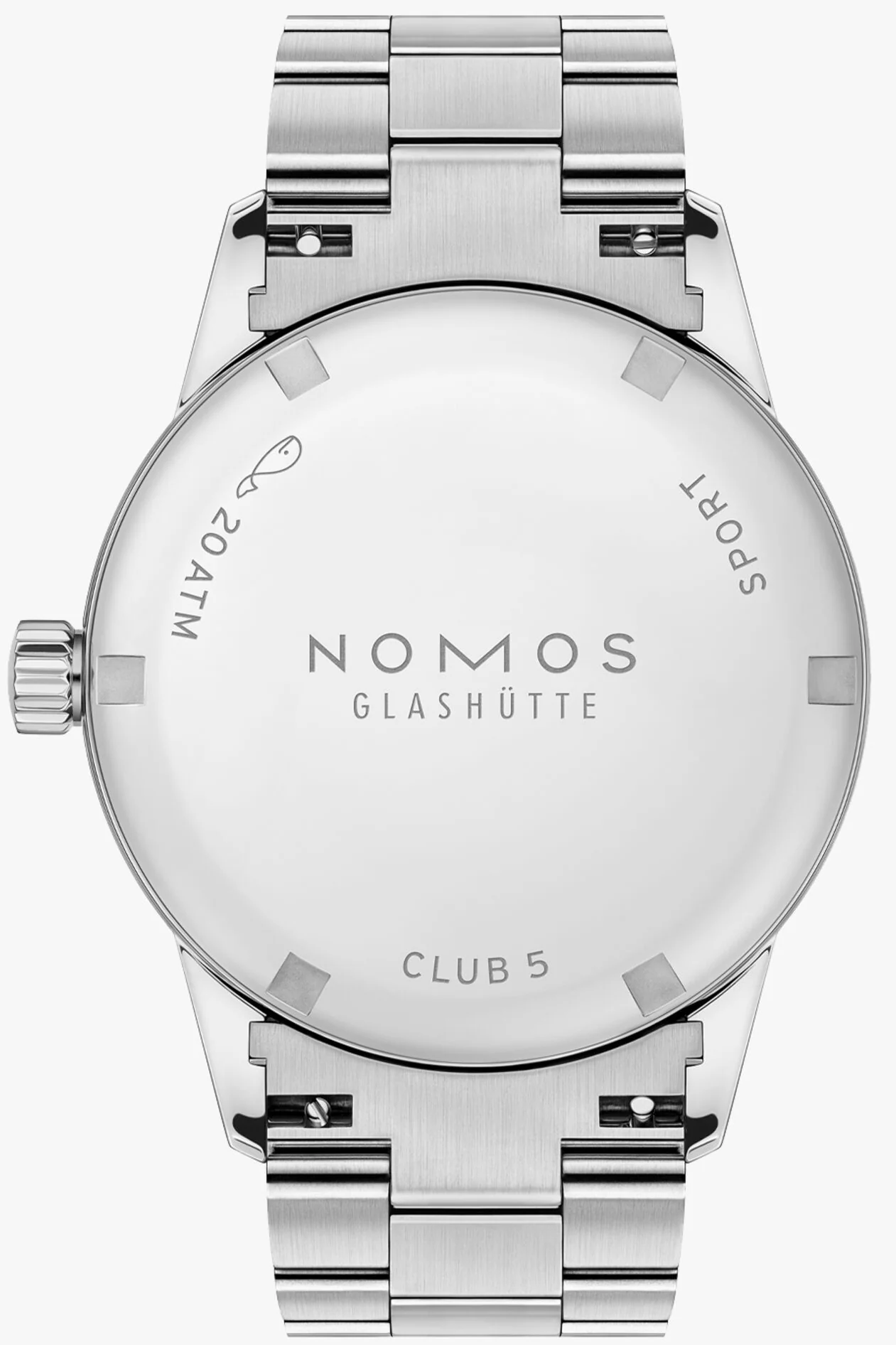 Nomos Glashutte Club Sport Neomatik 34 Rose Steel Back Watch - Image 2