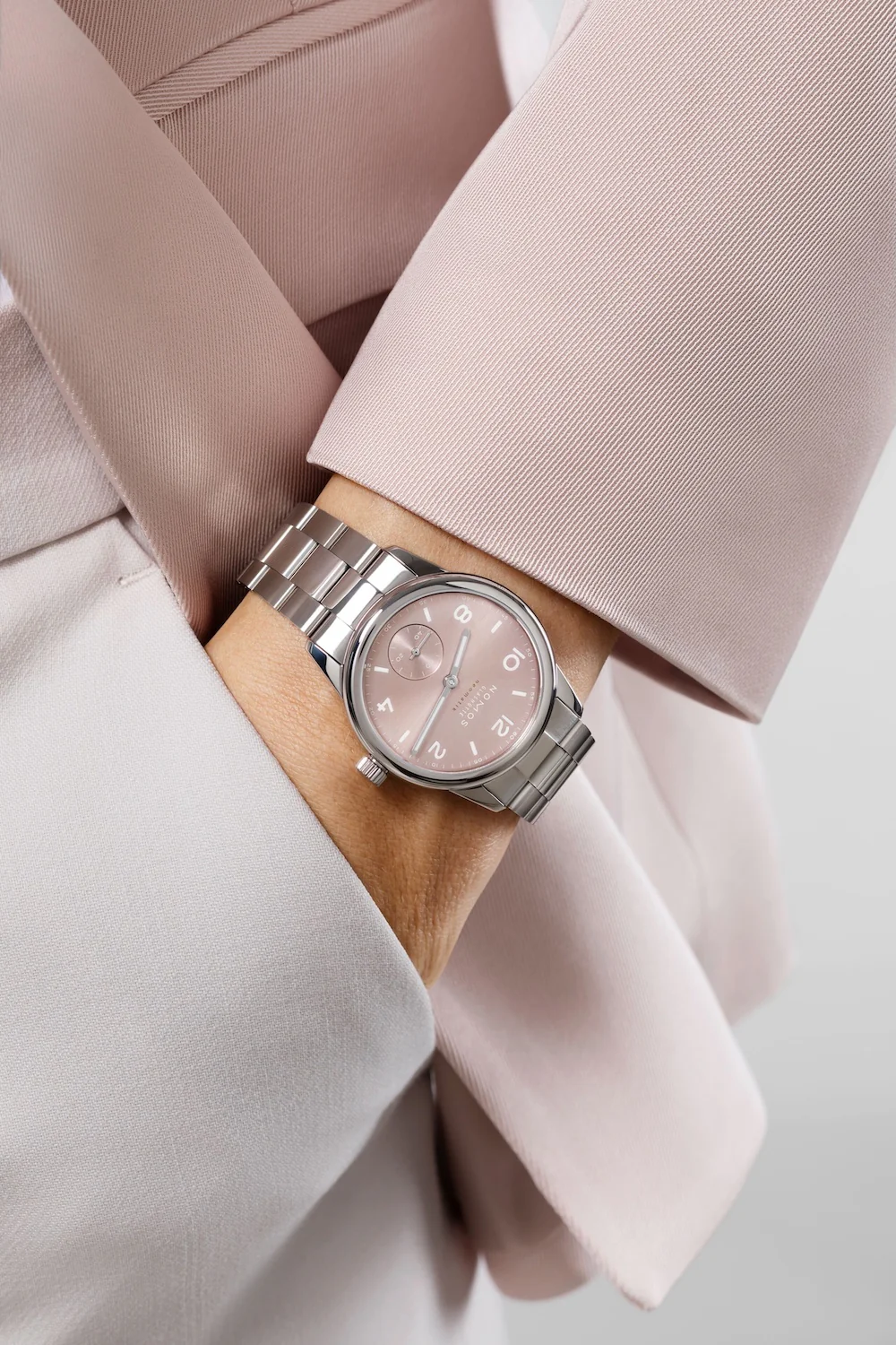 Nomos Glashutte Club Sport Neomatik 34 Rose Steel Back Watch - Image 6