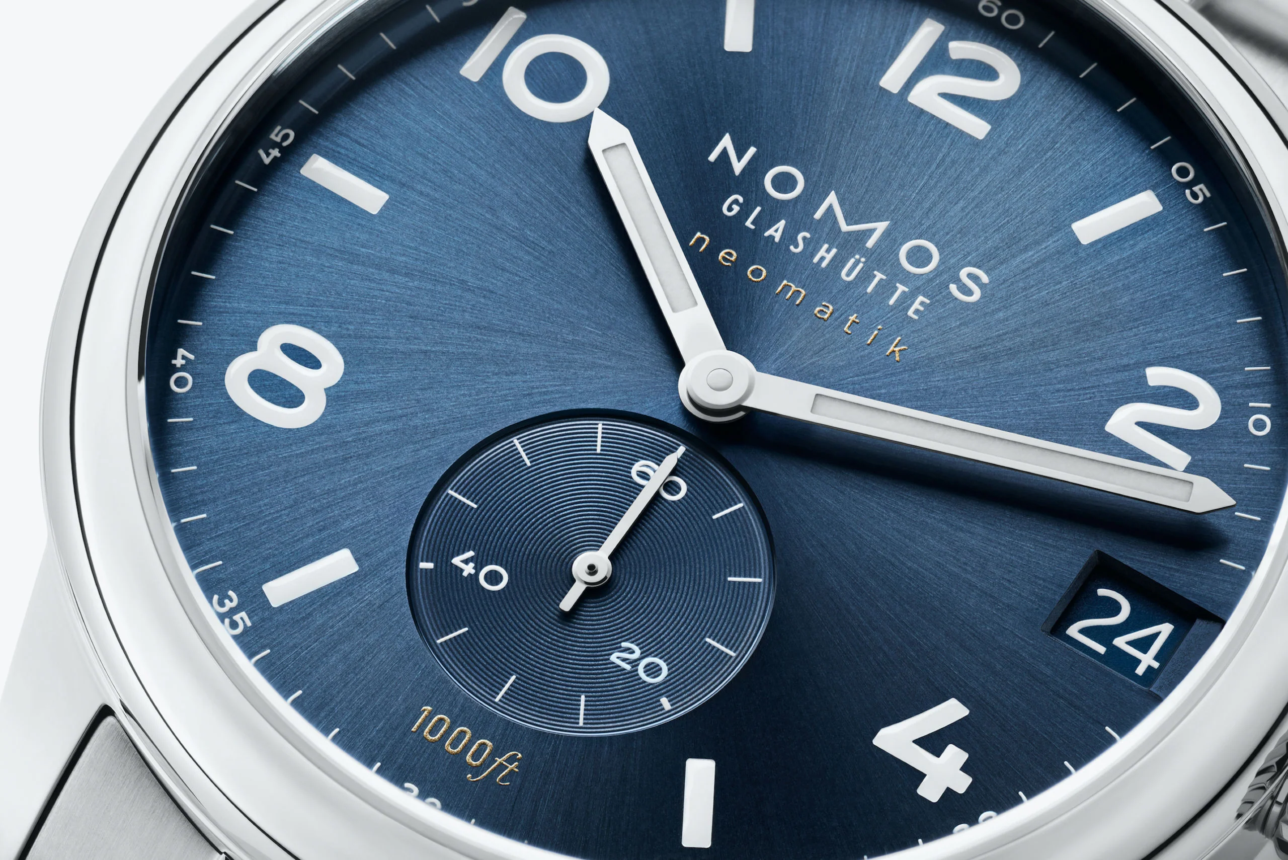 Nomos Glashutte Club Sport Neomatik 42 Date Blue Sport Sapphire Crystal Watch - Image 3