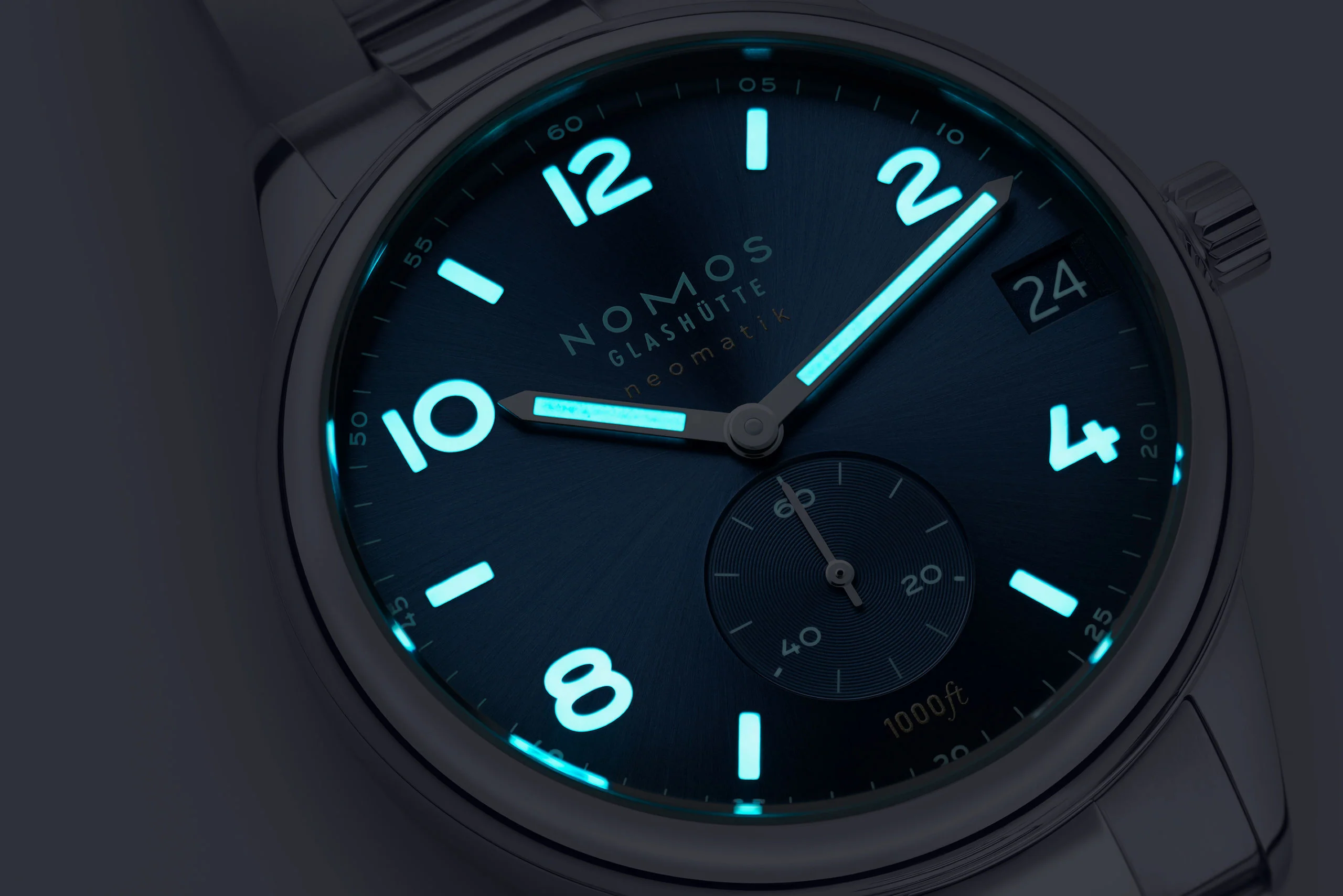 Nomos Glashutte Club Sport Neomatik 42 Date Blue Sport Sapphire Crystal Watch - Image 6