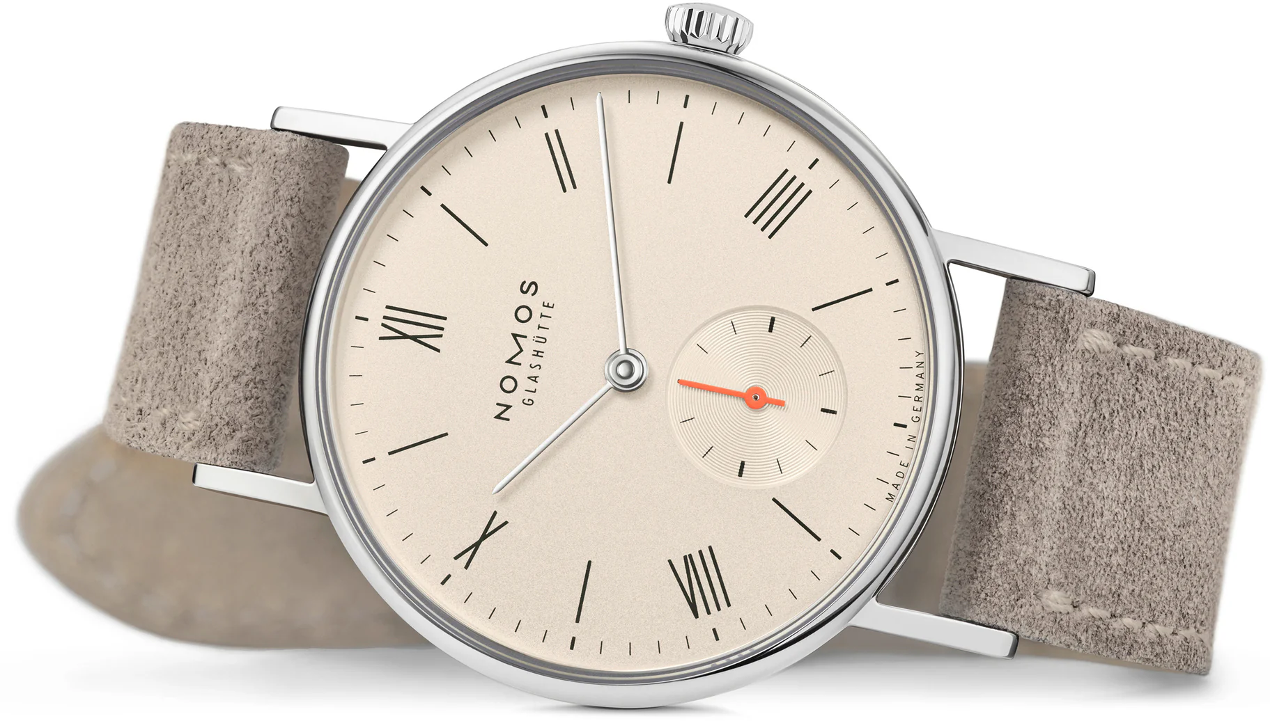 Nomos Glashutte Ludwig 33 Champagne Sapphire Crystal Watch - Image 3