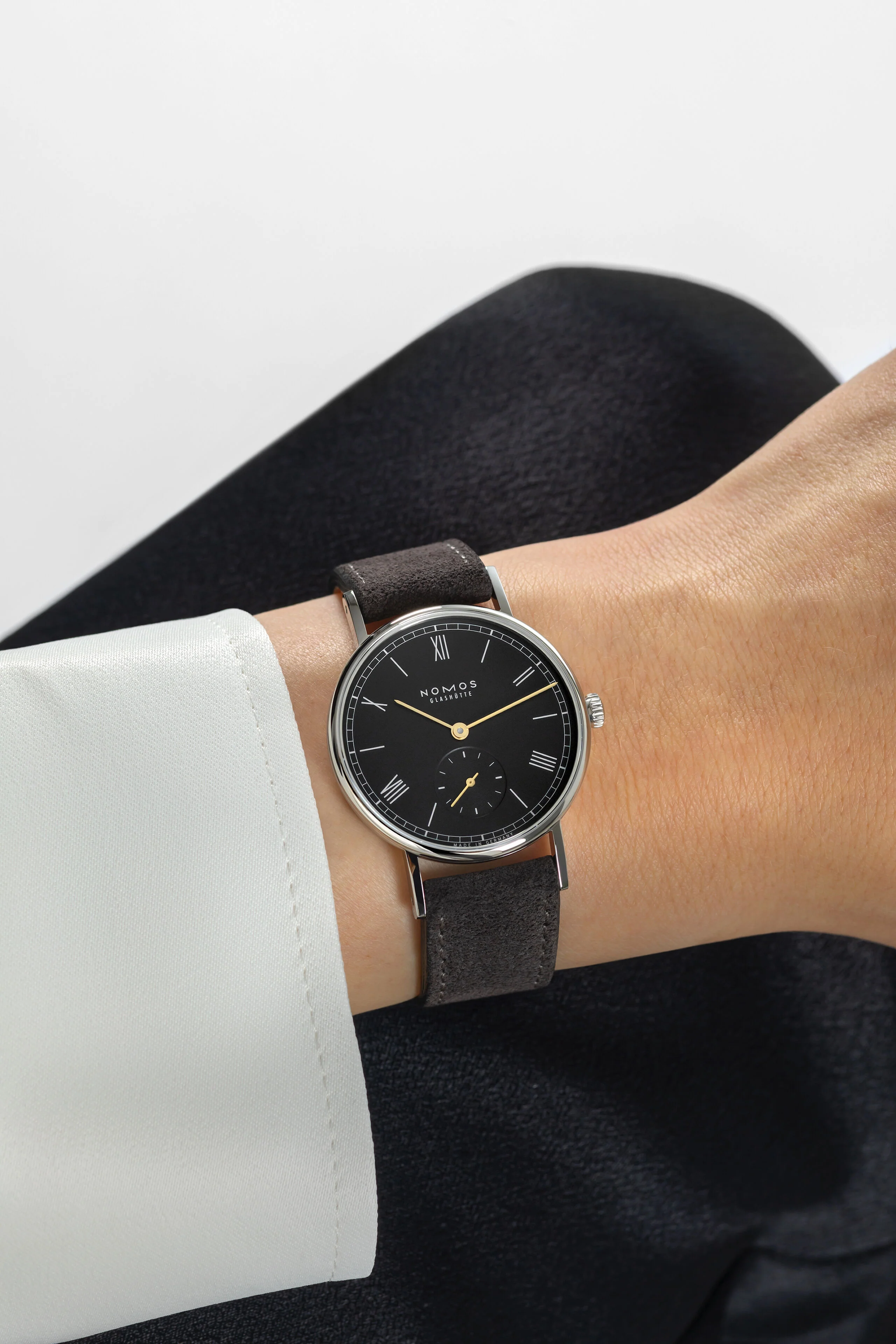Nomos Glashutte Ludwig 33 Noir Steel Back Watch - Image 5