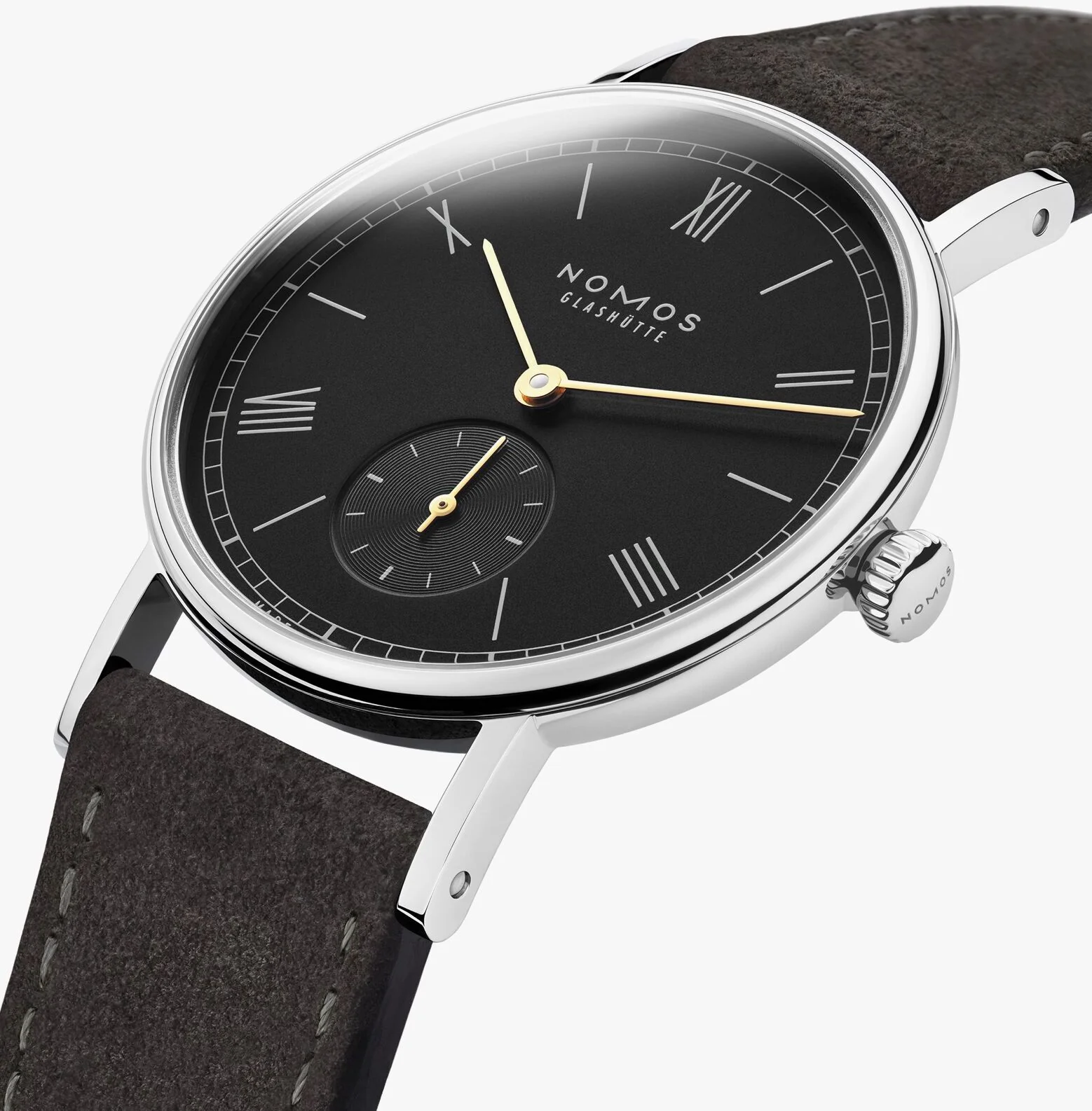Nomos Glashutte Ludwig 33 Noir Sapphire Crystal Watch - Image 3