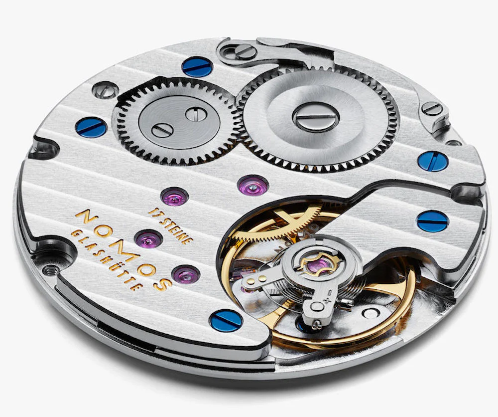 Nomos Glashutte Ludwig 38 White Enamel Steel Back Watch - Image 7