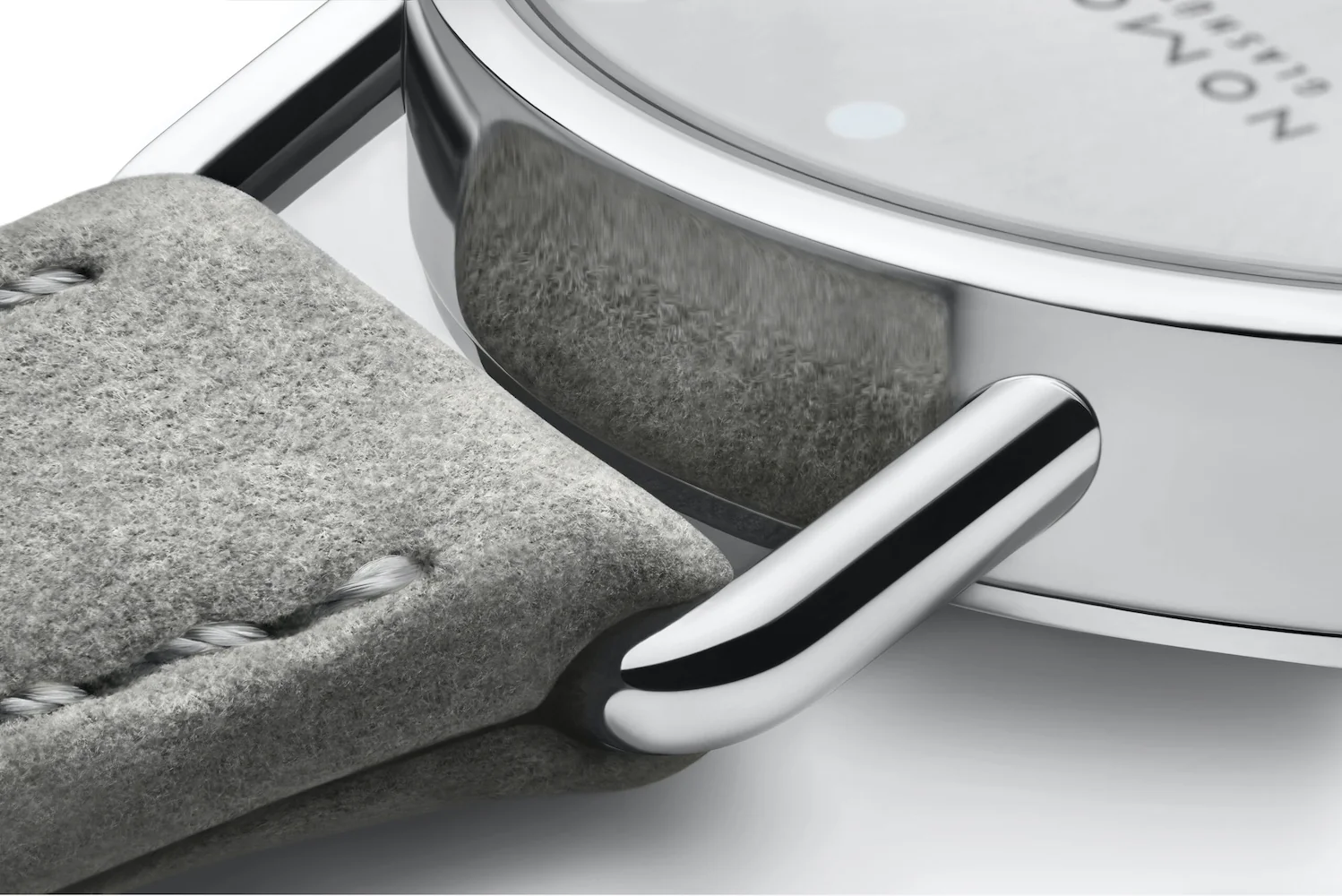Nomos Glashutte Metro 33 Metro Silver Steel Back Watch - Image 4
