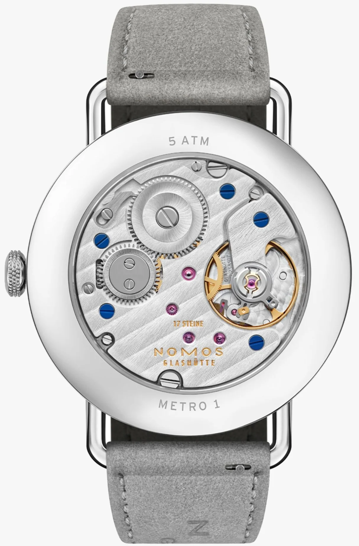 Nomos Glashutte Metro 33 Metro Silver Sapphire Crystal Watch - Image 2