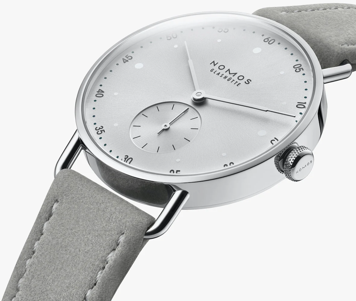 Nomos Glashutte Metro 33 Metro Silver Sapphire Crystal Watch - Image 3