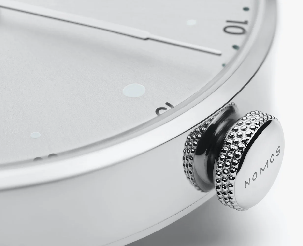Nomos Glashutte Metro 33 Metro Silver Sapphire Crystal Watch - Image 5