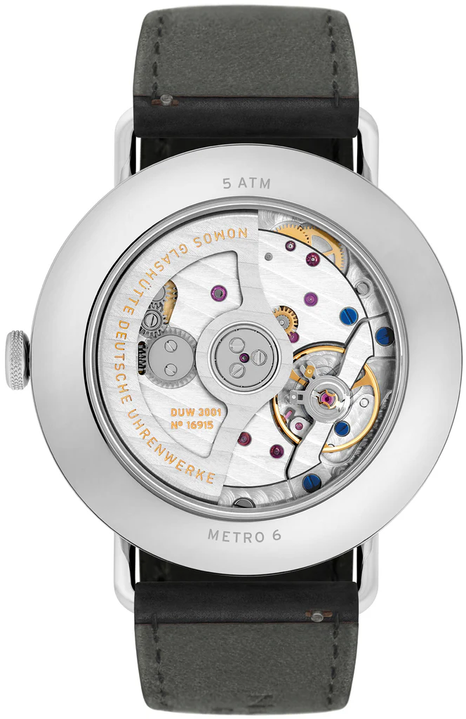 Nomos Glashutte Metro Neomatik 39 Midnight Blue Sapphire Crystal Watch - Image 2