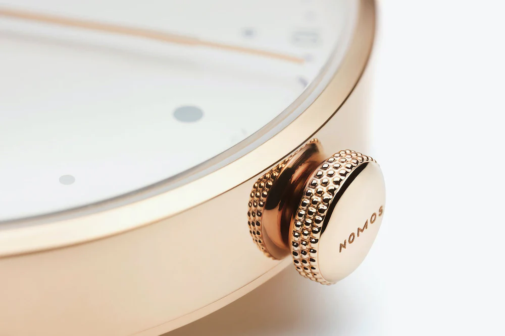Nomos Glashutte Metro Rose Gold 33 Sapphire Crystal Watch - Image 5