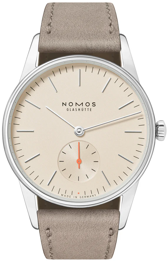 Nomos Glashutte Orion 33 Champagne Steel Back