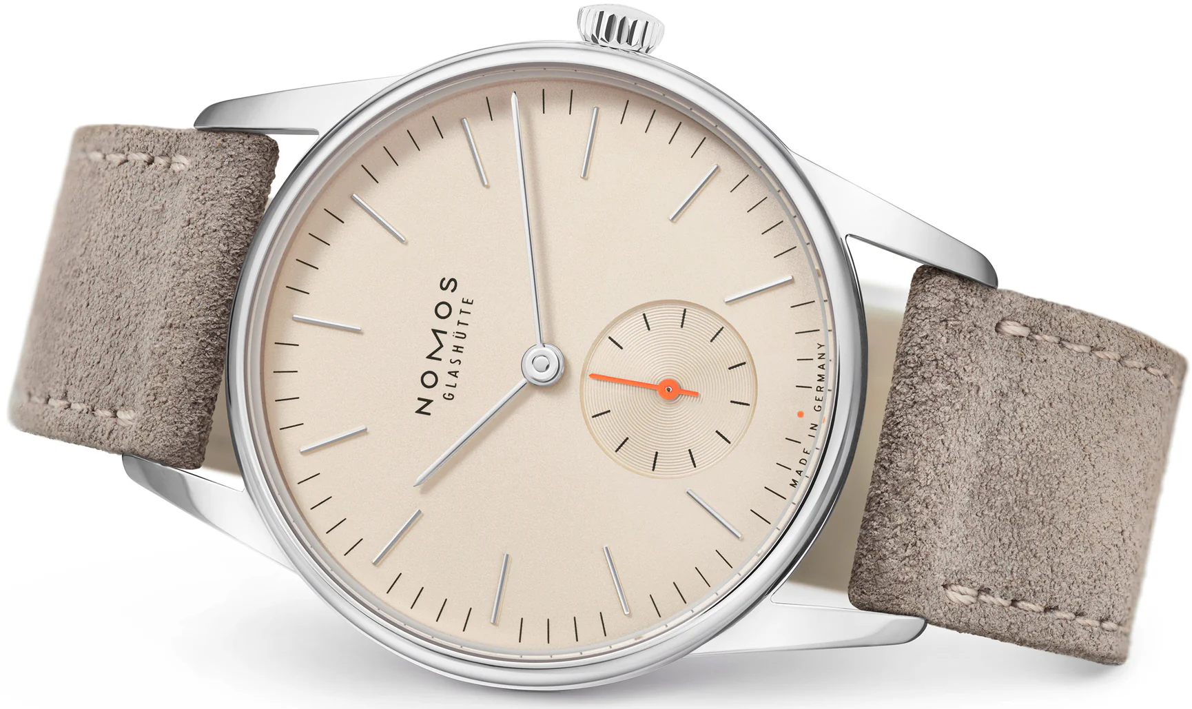Nomos Glashutte Orion 33 Champagne Steel Back - Image 3