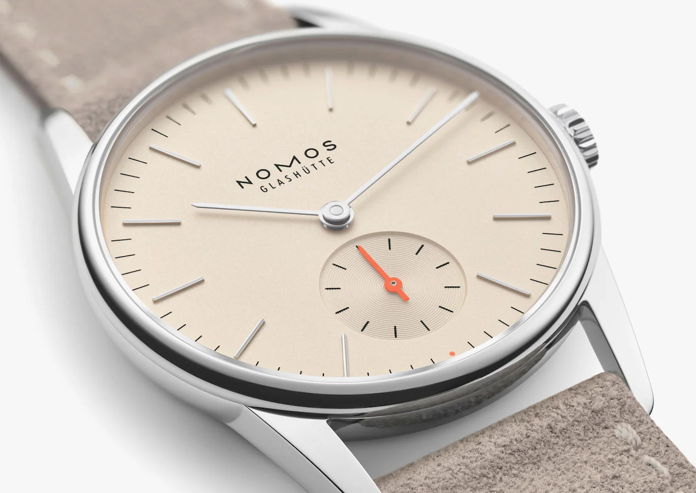Nomos Glashutte Orion 33 Champagne Steel Back - Image 4