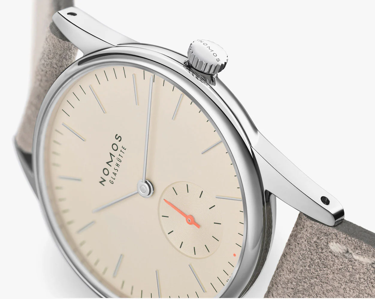 Nomos Glashutte Orion 33 Champagne Steel Back - Image 5