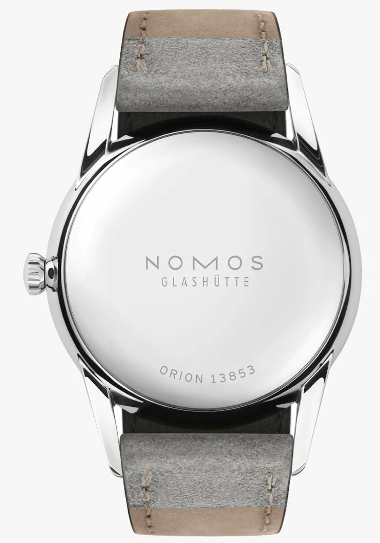 Nomos Glashutte Orion 33 Gold Steel Back Watch - Image 2