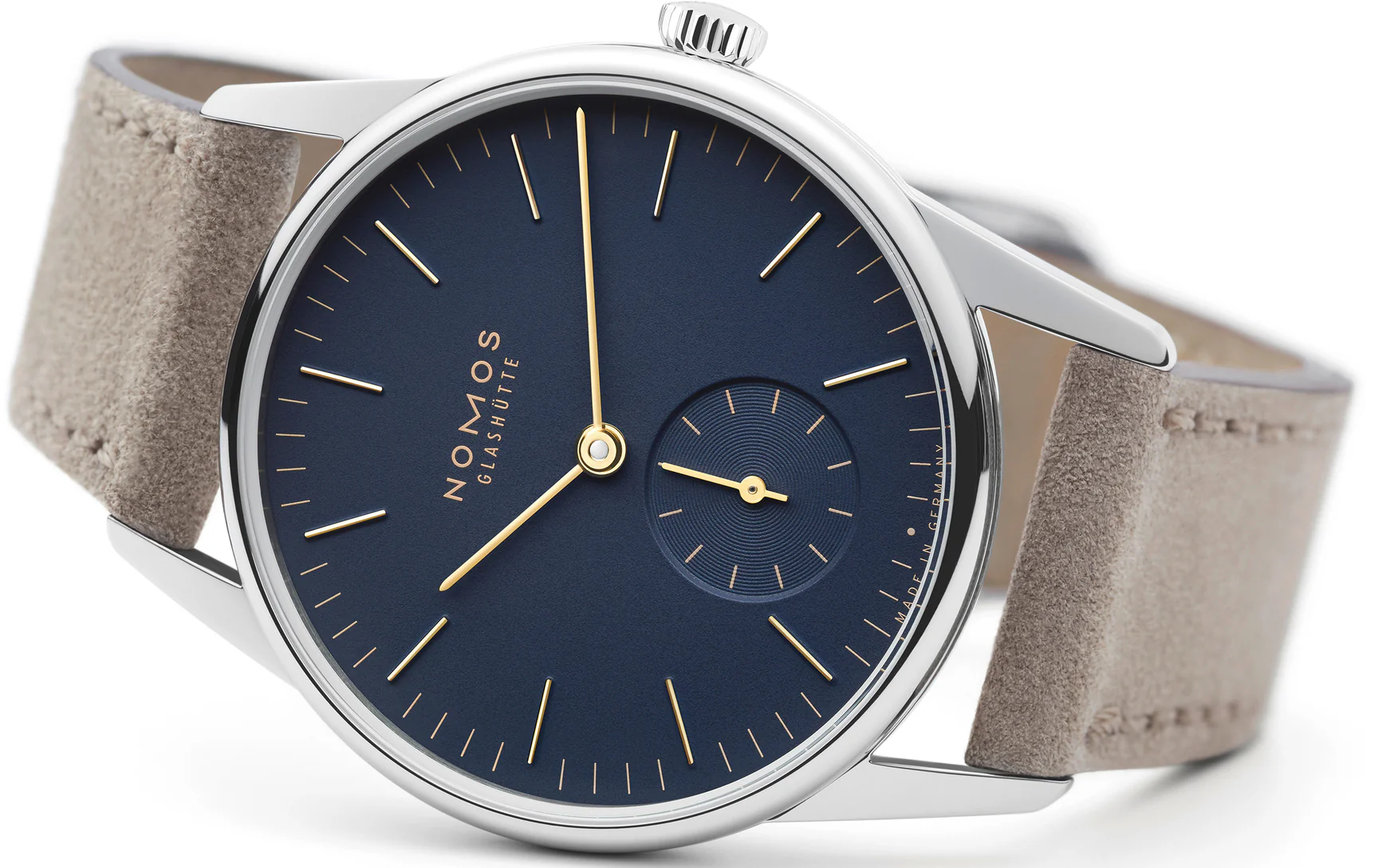 Nomos Glashutte Orion 33 Midnight Blue Sapphire Crystal Watch - Image 3