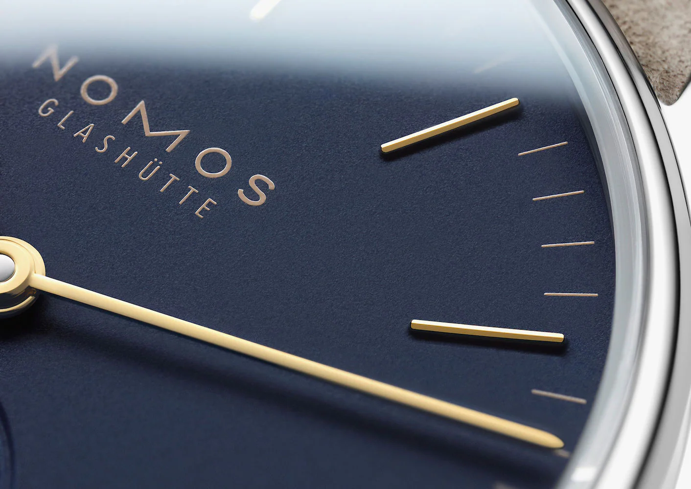 Nomos Glashutte Orion 33 Midnight Blue Steel Back Watch - Image 6
