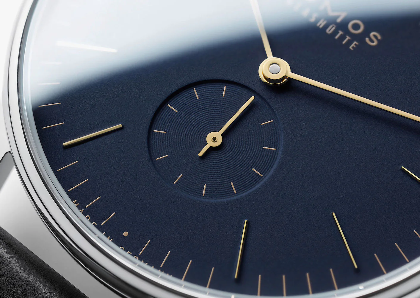 Nomos Glashutte Orion 38 Midnight Blue Sapphire Crystal - Image 5