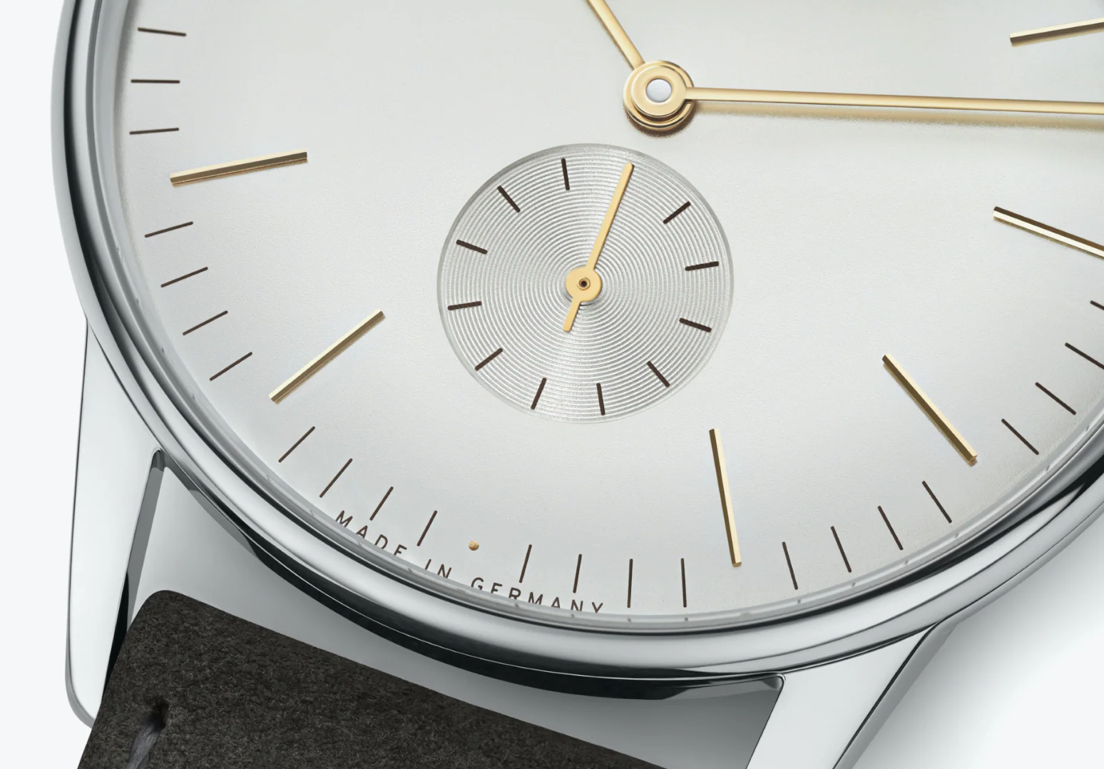 Nomos Glashutte Orion 38 Silver Steel Back Watch - Image 5