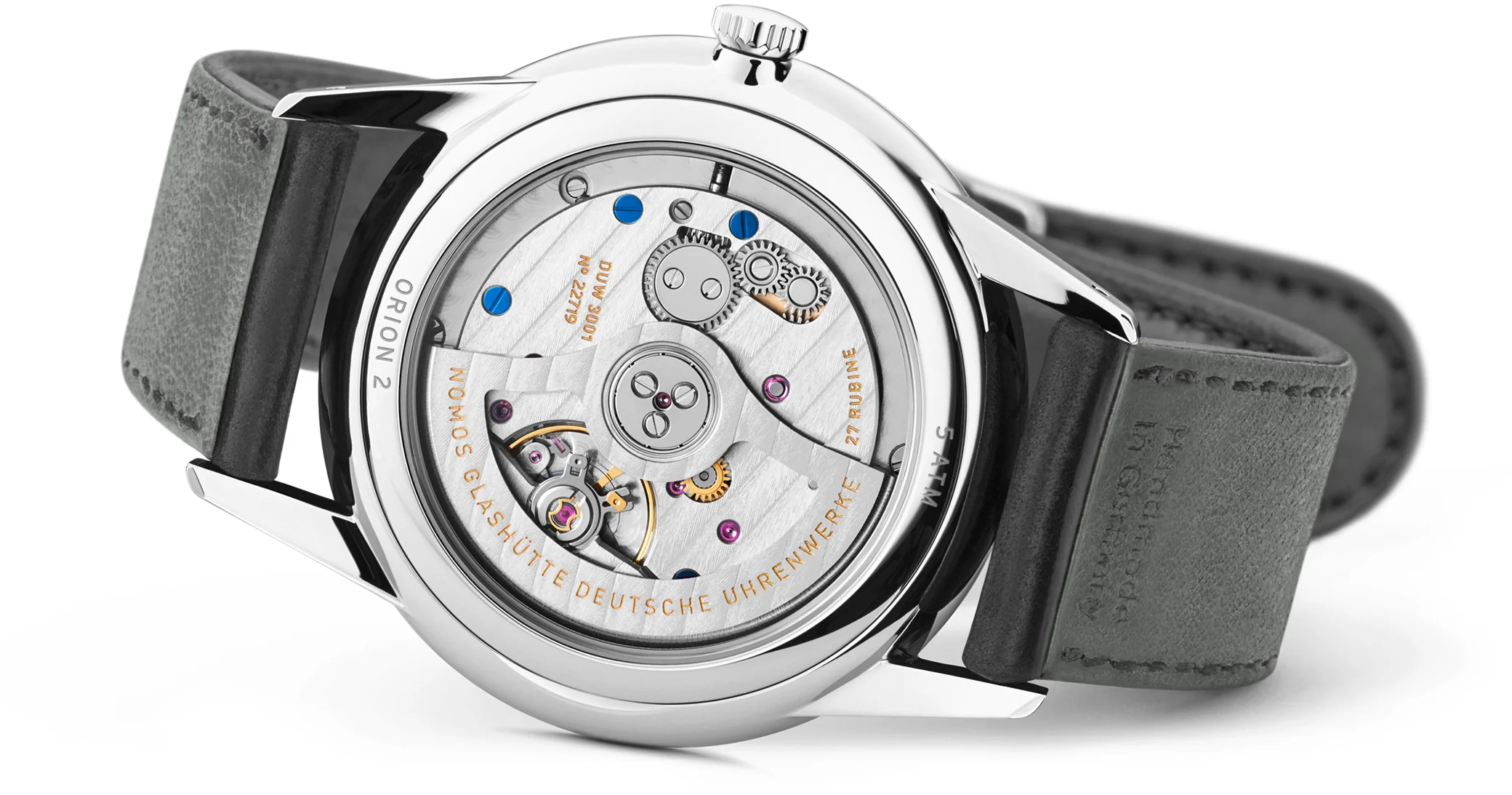 Nomos Glashutte Orion Neomatik 39 Nachtblau Sapphire Crystal Watch - Image 3