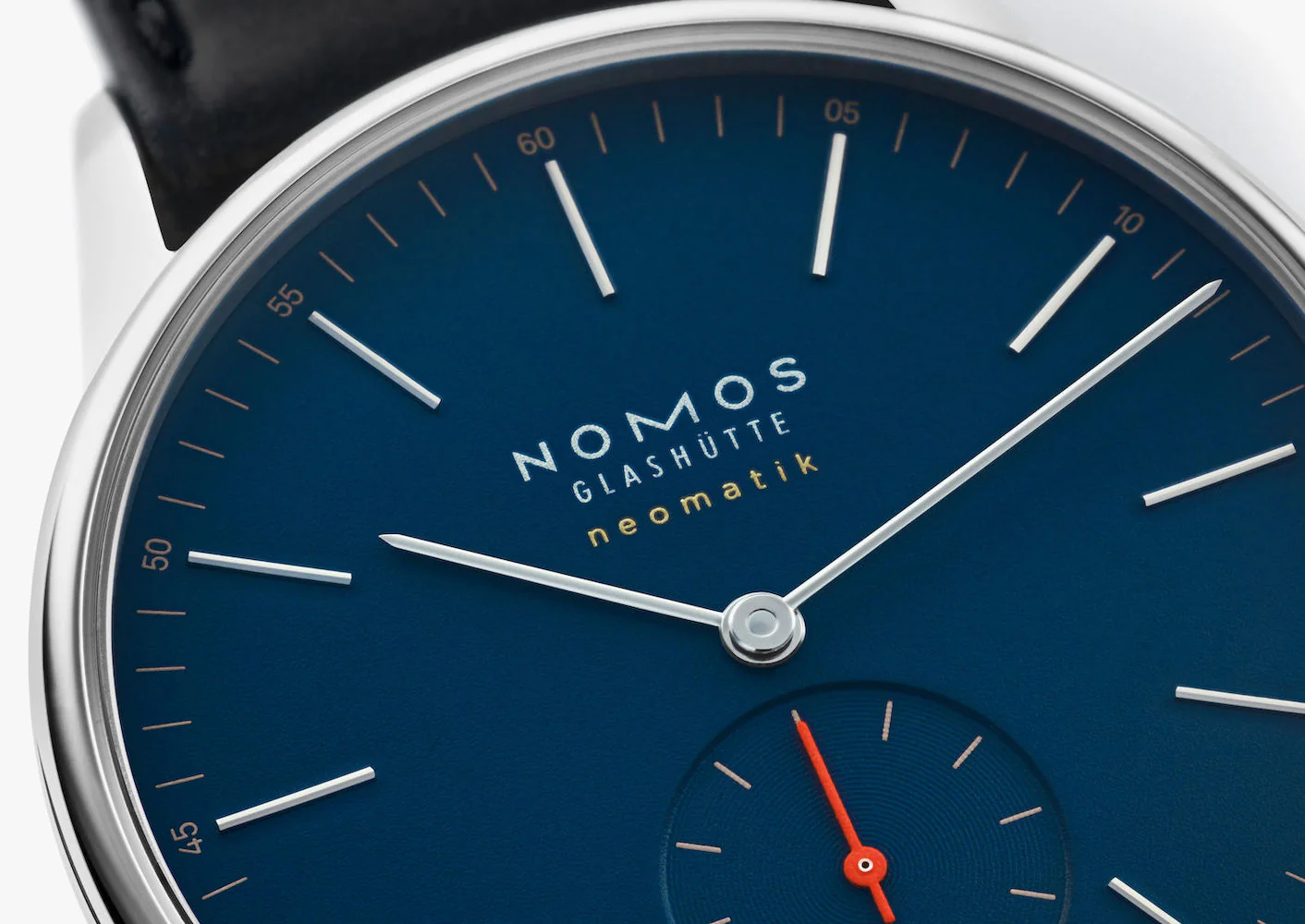 Nomos Glashutte Orion Neomatik 39 Nachtblau Sapphire Crystal Watch - Image 5