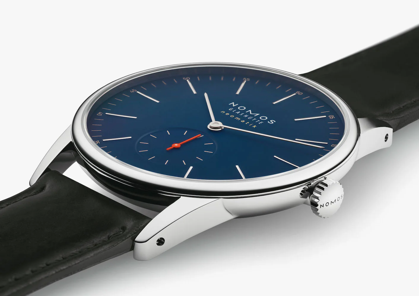Nomos Glashutte Orion Neomatik 39 Nachtblau Sapphire Crystal Watch - Image 7