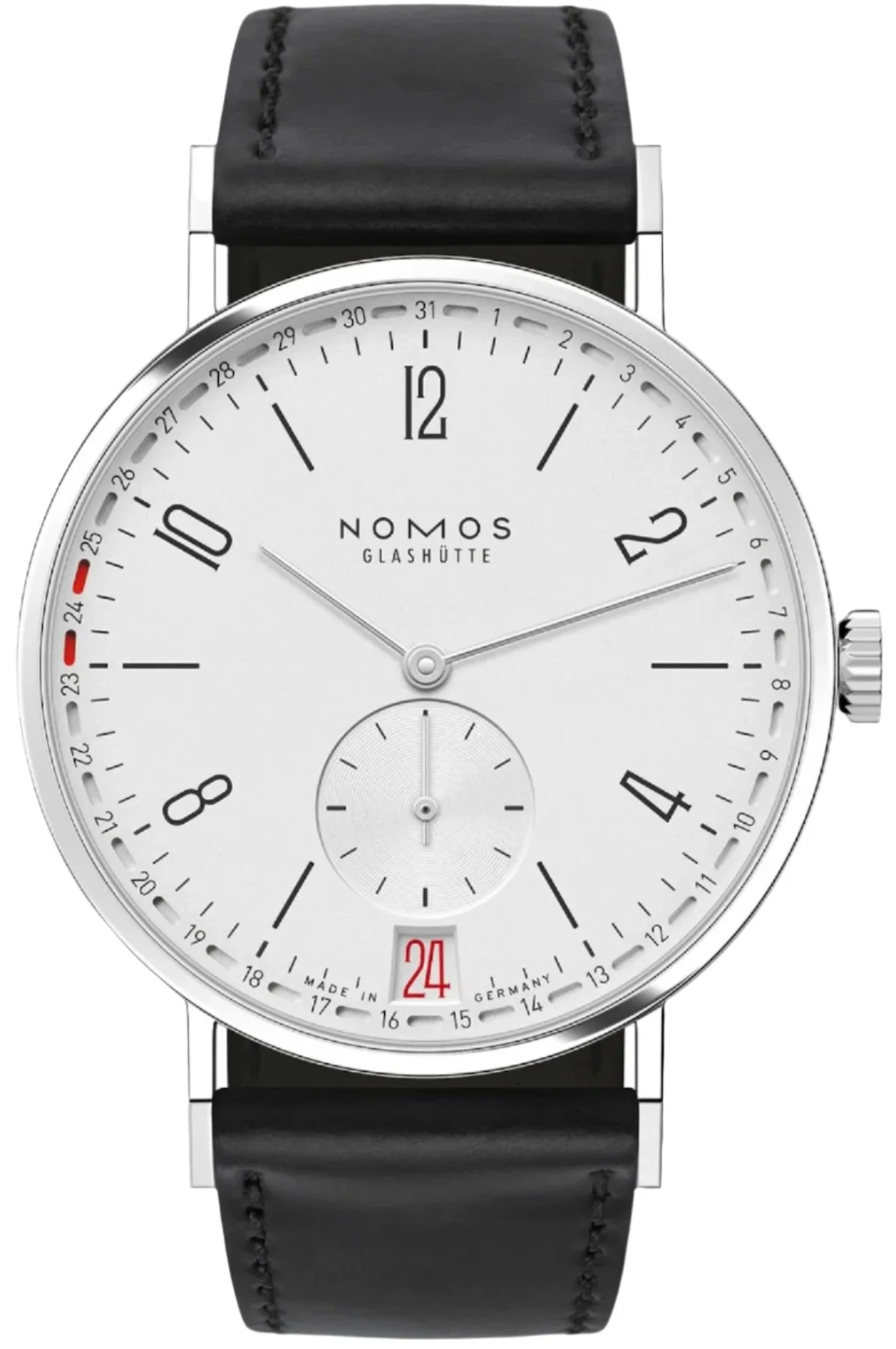 Nomos Glashutte Tangente 2Date Steel Back Watch
