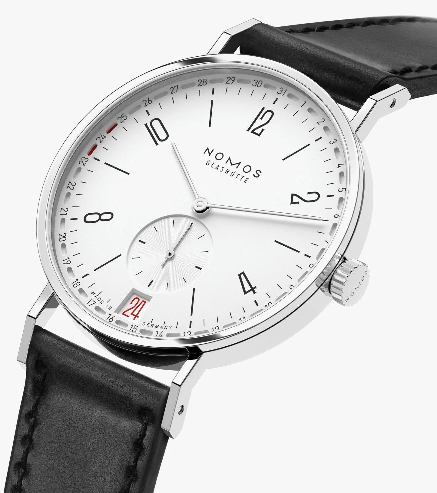 Nomos Glashutte Tangente 2Date Steel Back Watch - Image 3