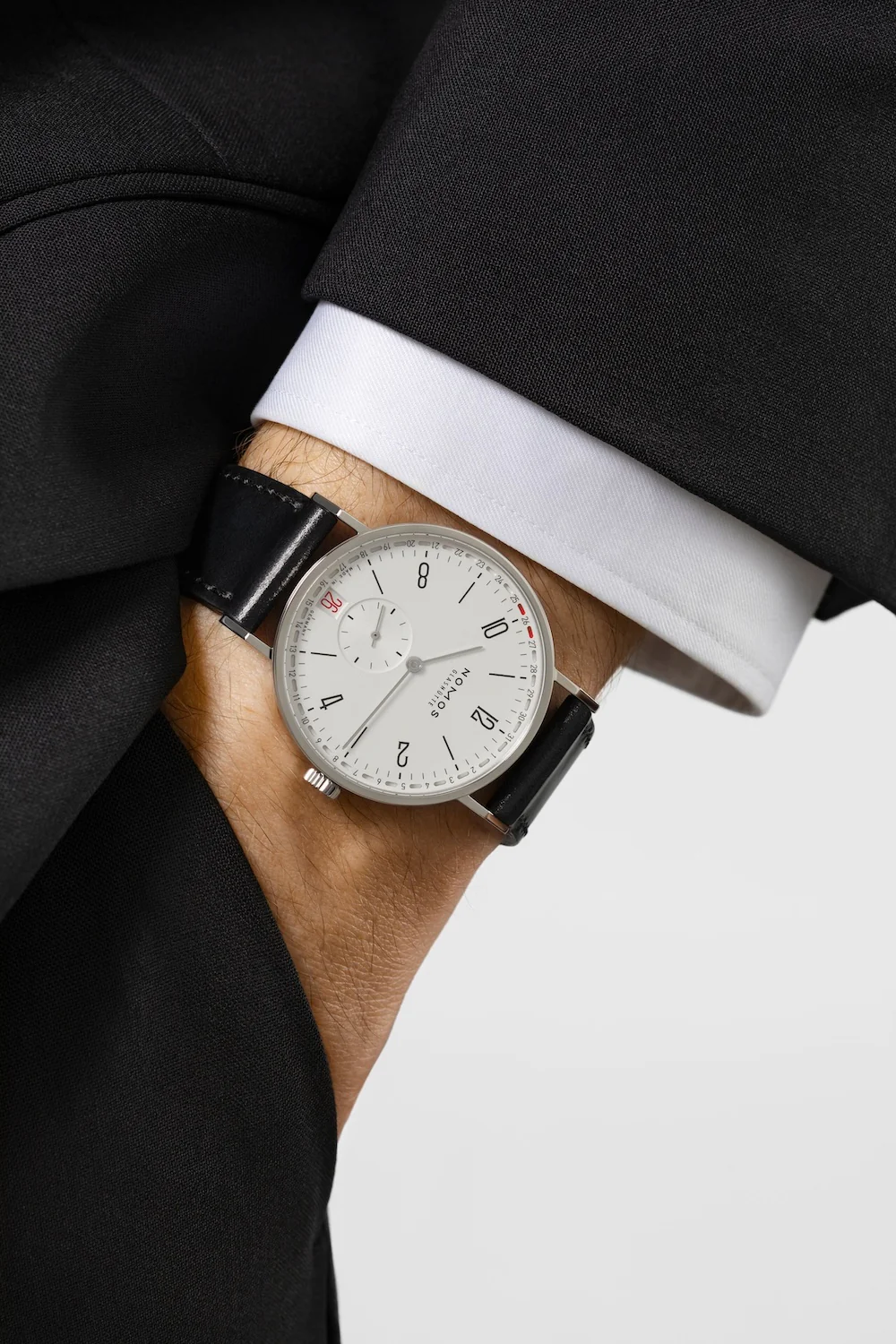 Nomos Glashutte Tangente 2Date Steel Back Watch - Image 5