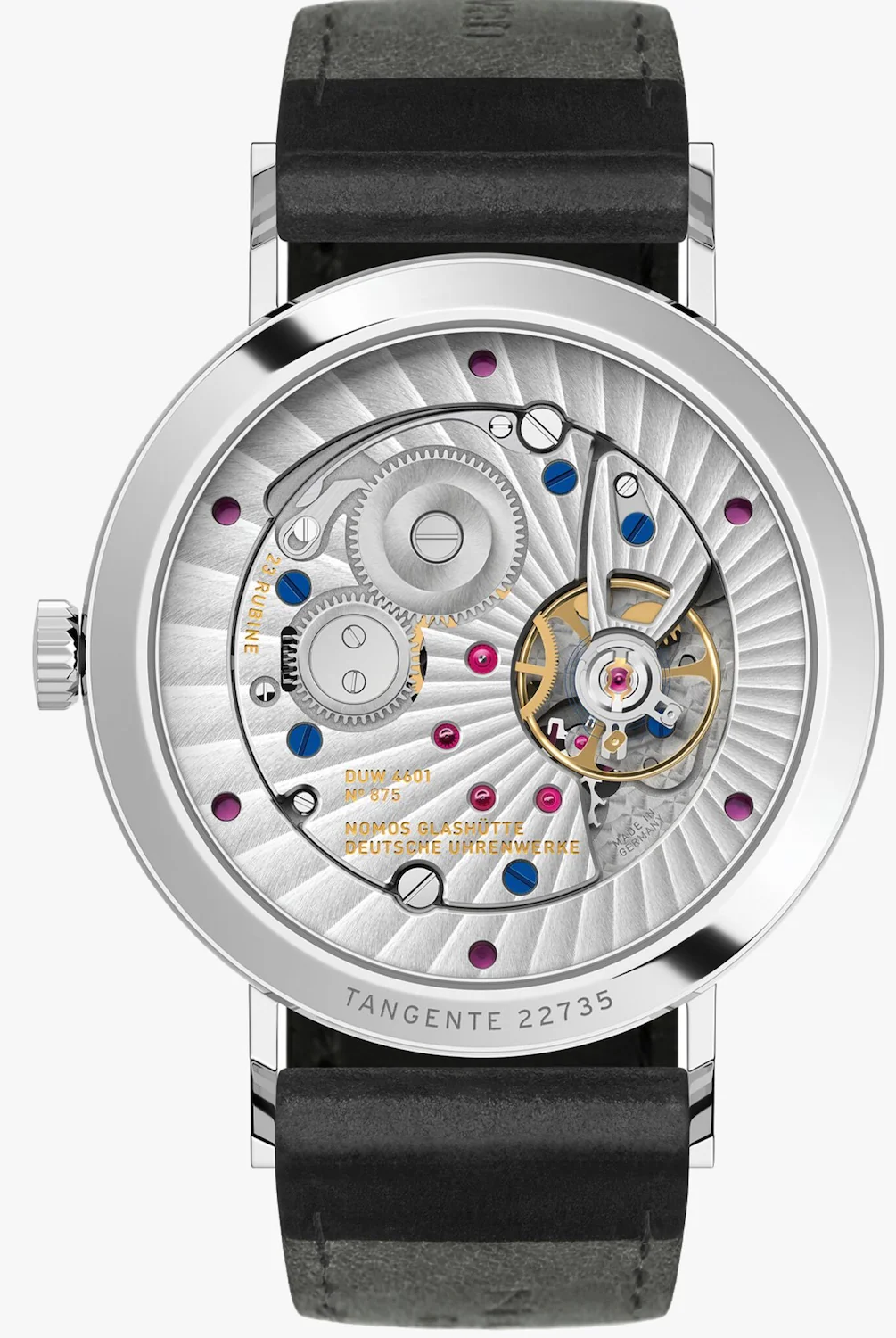 Nomos Glashutte Tangente 2Date Blue Sapphire Crystal - Image 2