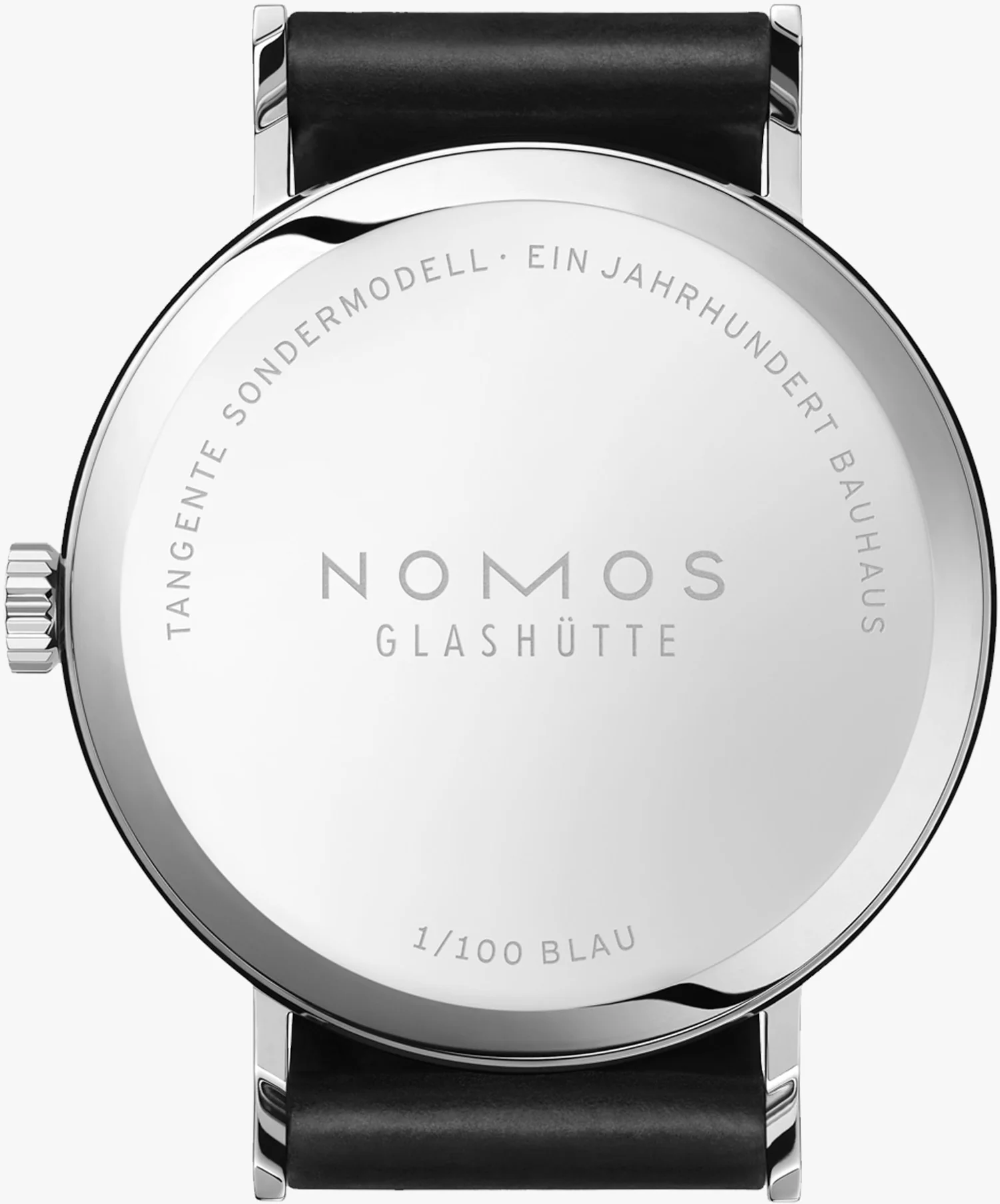 Nomos Glashutte Watch Tangente 38 Bauhaus Blue Limited Edition - Image 2