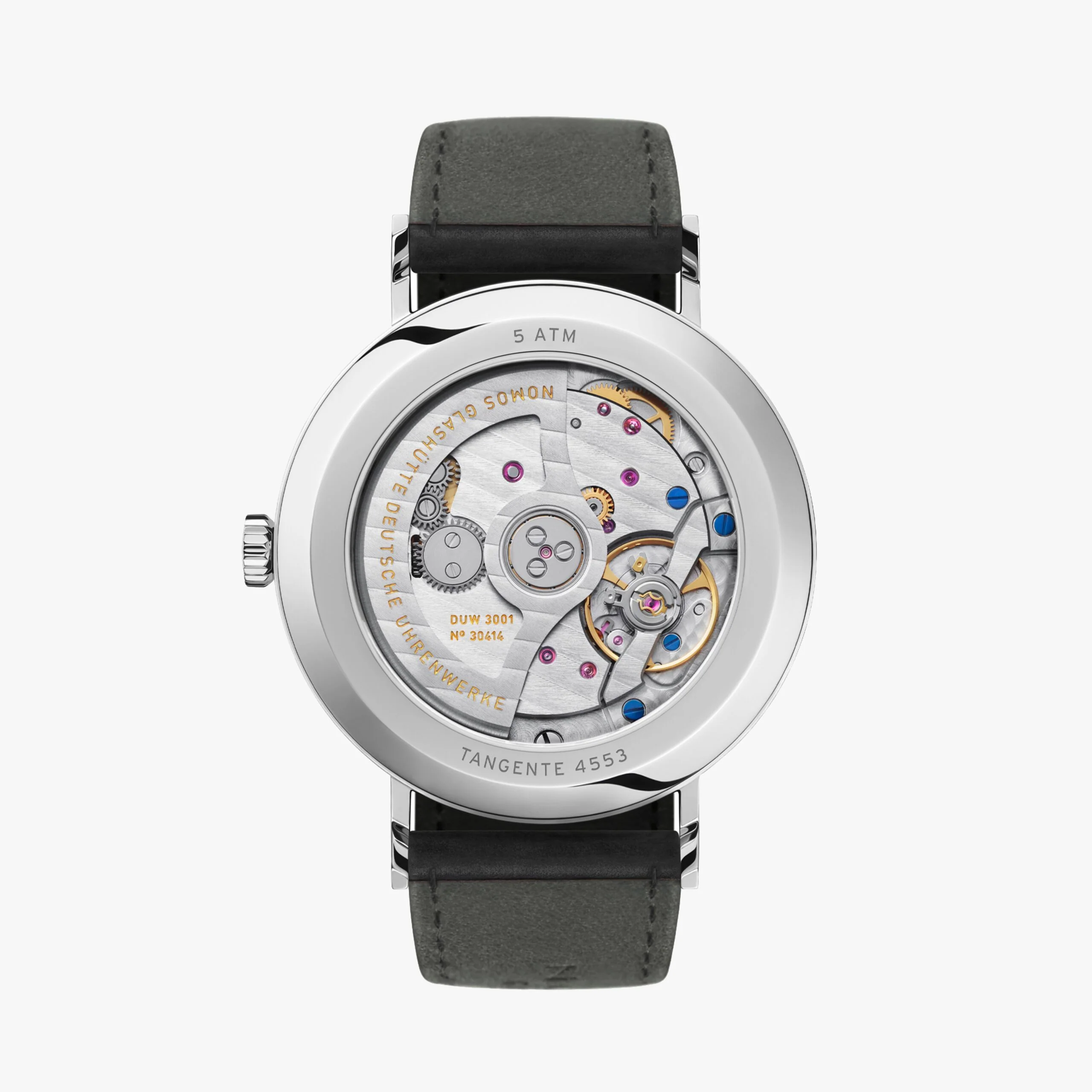 Nomos Glashutte Tangente Neomatik 39 Blue Gold Sapphire Crystal Watch - Image 2