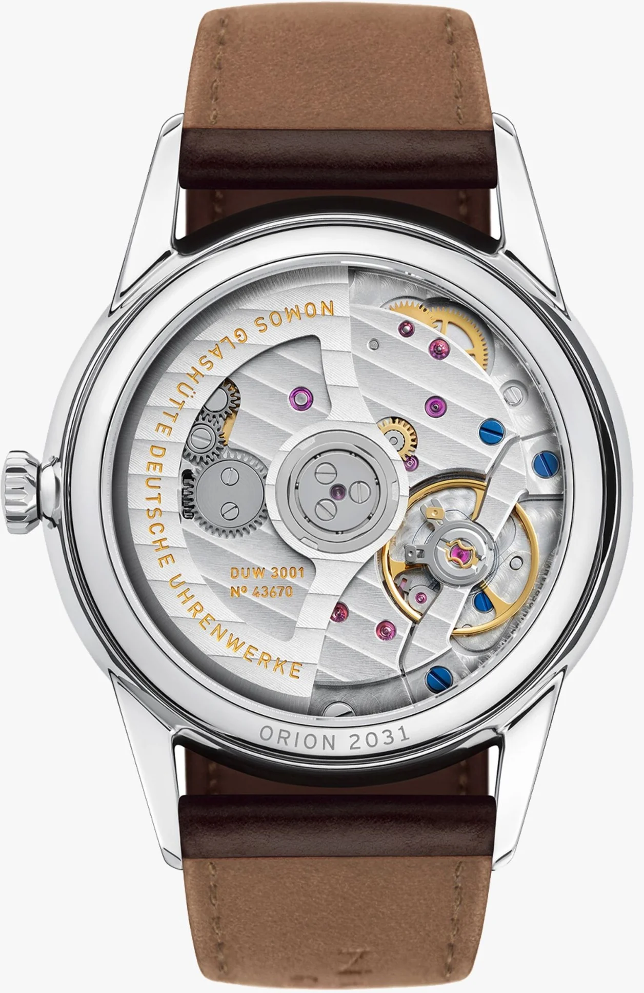 Nomos Glashutte Orion Neomatik Dore Sapphire Crystal Watch - Image 2