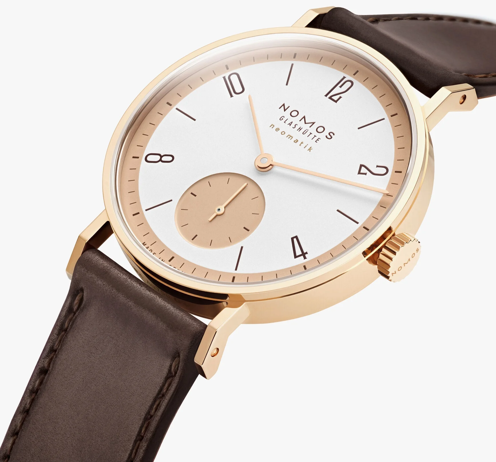 Nomos Glashutte Tangente Rose Gold Neomatik Sapphire Crystal Limited Edition Watch - Image 3