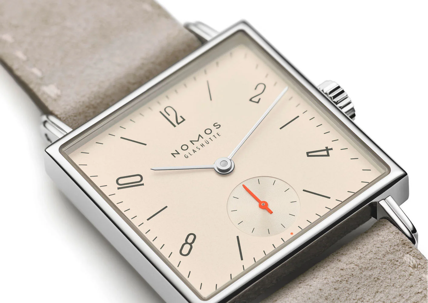 Nomos Glashutte Tetra 27 Champagne Steel Back Watch - Image 6